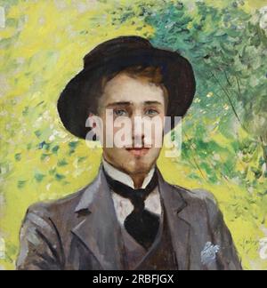 Portrait D'un Jeune Homme 1900 von Georges Rochegrosse Stockfoto