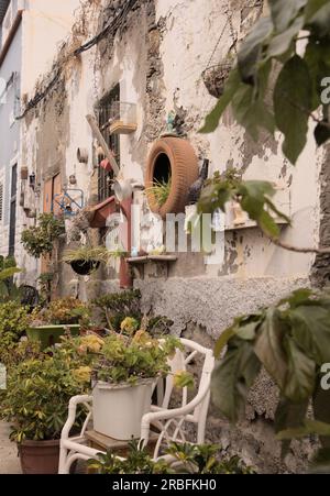 Historisches Stadtviertel Risco de San Nicolas in Las Palmas de Gran Canaria Stockfoto