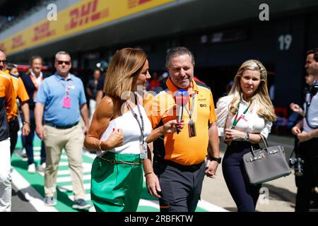 BROWN Zak (usa), CEO von McLaren Racing, Portrait während des Formel-1-Grand Prix 2023 in Aramco, 10. Runde der Formel-1-Weltmeisterschaft 2023 vom 7. Bis 9. Juli 2023 auf der Silverstone Circuit in Silverstone, Großbritannien Stockfoto