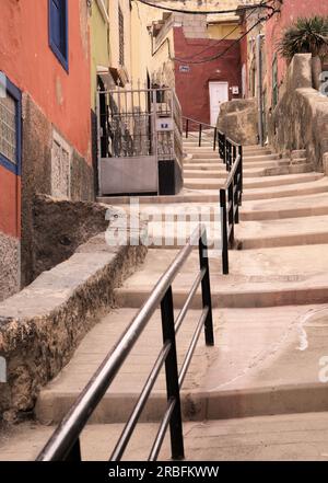 Historisches Stadtviertel Risco de San Nicolas in Las Palmas de Gran Canaria Stockfoto