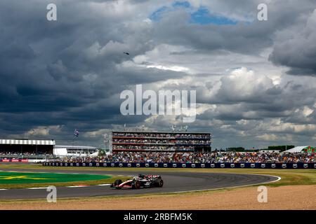 20 MAGNUSSEN Kevin (den), Haas F1 Team VF-23 Ferrari, Action während der Formel 1 Aramco British Grand Prix 2023, 10. Runde der Formel-1-Weltmeisterschaft 2023 vom 7. Bis 9. Juli 2023 auf der Silverstone Circuit in Silverstone, Großbritannien Stockfoto