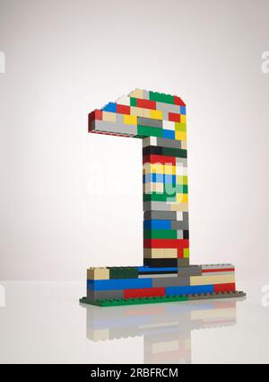 lego-Nummer Stockfoto