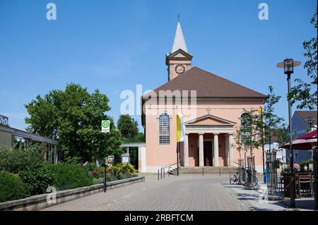 Bad-Duerkheim, Rheinland-Pfalz - 29. Mai 2023: Ludwigskirche eine Kirche Bad-Duerkheim Stockfoto