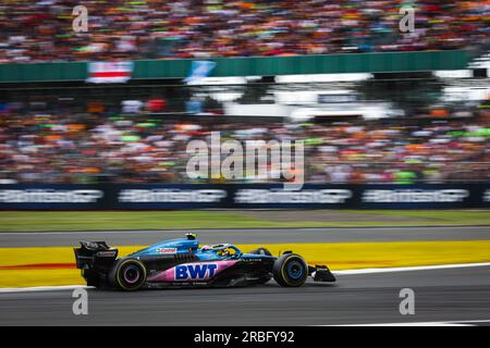 31 OCON Esteban (Fra), Alpine F1 Team A523, Action während des Formel 1 Aramco British Grand Prix 2023, 10. Runde der Formel-1-Weltmeisterschaft 2023 vom 7. Bis 9. Juli 2023 auf der Silverstone Circuit in Silverstone, Großbritannien Stockfoto