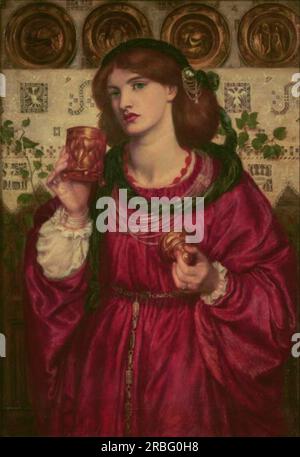 Der Pokal der Liebe von Dante Gabriel Rossetti Stockfoto