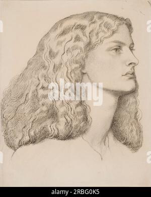 Annie Miller 1877 von Dante Gabriel Rossetti Stockfoto