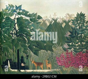 Der Wasserfall 1910 von Henri Rousseau Stockfoto