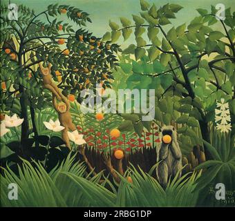 Exotische Landschaft 1910 von Henri Rousseau Stockfoto