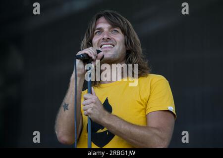 Madrid, Spanien. 06. Juli 2023. Paolo Nutini tritt live in einem Konzert auf dem Mad Cool Festival 2023 in Madrid auf. (Foto: Valeria Magri/SOPA Images/Sipa USA) Guthaben: SIPA USA/Alamy Live News Stockfoto