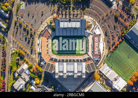 13. Oktober 2018, Corvallis, Oregon, USA: Das Reser Stadium ist ein Freiluftstadion im Nordwesten der USA auf dem Campus des Bundesstaats Oregon Stockfoto