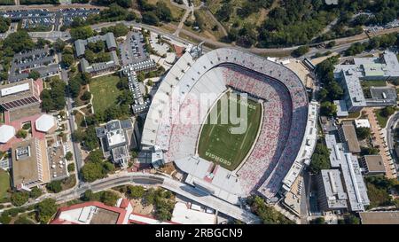 03. Oktober 2018, Athen, Georgia, USA: Das Sanford Stadium, das Fußballstadion auf dem Campus der University of Stockfoto