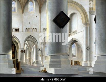 Das Innere der Grote Kerk in Haarlem von Pieter Saenredam Stockfoto