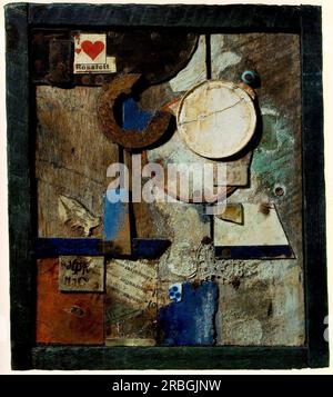 Merzbild Rossfett 1919 von Kurt Schwitters Stockfoto