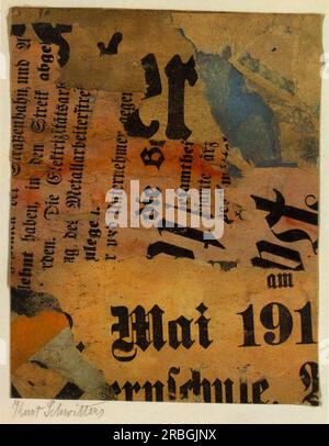 Mai 191 1919 von Kurt Schwitters Stockfoto