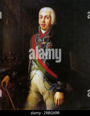 Retrato de D. João VI von Domingos Sequeira Stockfoto