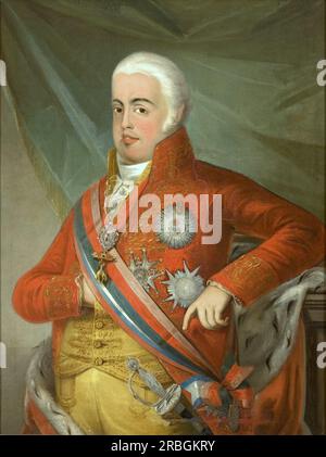 Retrato de D. João VI, Rei de Portugal 1806 von Domingos Sequeira Stockfoto