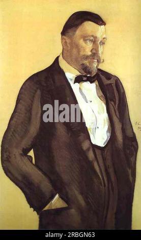 Porträt von Alexei Morozov 1909 von Valentin Serov Stockfoto