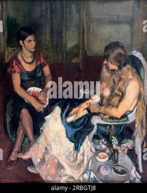 Young Girls 1932 von Amrita Sher-Gil Stockfoto