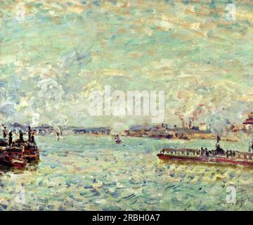 Seine am Point du Jour 1878 von Alfred Sisley Stockfoto