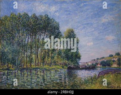 Spring on the Loing River 1885 von Alfred Sisley Stockfoto