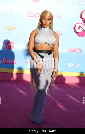 Los Angeles, Ca. 9. Juli 2023. Lil Kim auf der Weltpremiere von Barbie im Shrine Auditorium in Los Angeles, Kalifornien, am 9. Juli 2023. Kredit: Jeffrey Mayer/Jtm Photos/Media Punch/Alamy Live News Stockfoto