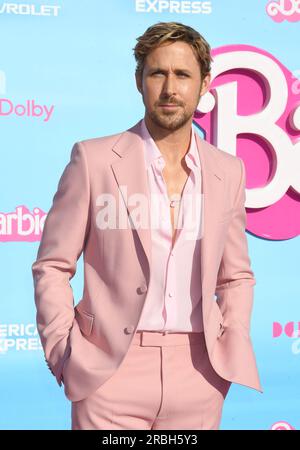 Los Angeles, Ca. 9. Juli 2023. Ryan Gosling auf der Weltpremiere von Barbie im Shrine Auditorium in Los Angeles, Kalifornien, am 9. Juli 2023. Kredit: Jeffrey Mayer/Jtm Photos/Media Punch/Alamy Live News Stockfoto