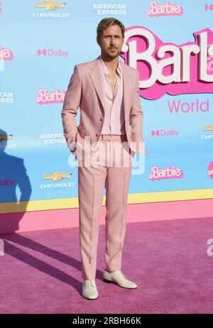 Los Angeles, Ca. 9. Juli 2023. Ryan Gosling auf der Weltpremiere von Barbie im Shrine Auditorium in Los Angeles, Kalifornien, am 9. Juli 2023. Kredit: Jeffrey Mayer/Jtm Photos/Media Punch/Alamy Live News Stockfoto