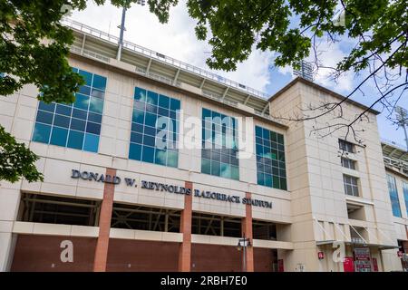 Fayetteville, AR - 9. Mai 2023: Donald W. Reynolds Razorback Stadium, Heimstadion der University of Arkansas Football Stockfoto