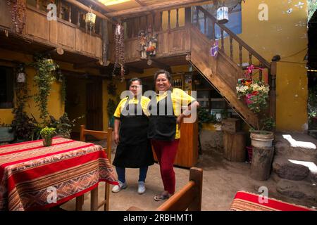 Urubamba, Peru; 1. Oktober: Die Picanteras sind die traditionellen Köche der peruanischen Restaurants im heiligen Tal. Stockfoto