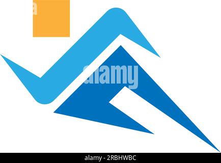 Designabbildung für Run-Logo-Symbol Stock Vektor