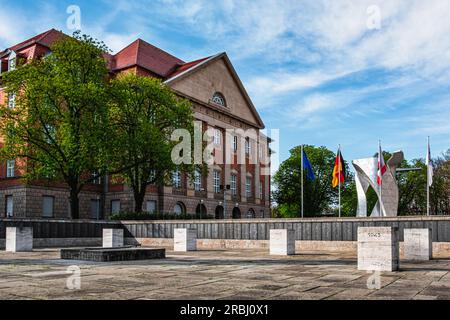 Siemens war Memorial for Dead of both World Wars, Nonnendammallee, Siemensstadt, Spandau, Berlin, Deutschland Stockfoto