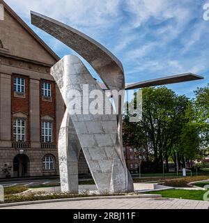 The Wings Skulptur von Daniel Libeskind vor dem Siemens-Hauptquartier, Rohrdamm 85, Spandau, Berlin Stockfoto