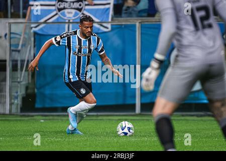 RS – PORTO ALEGRE – 09/07/2023 – BRAZILEIRO A 2023, GREMIO X BOTAFOGO – Reinaldo-Spieler von Gremio während eines Spiels gegen Botafogo im Stadion Arena do Gremio für die brasilianische Meisterschaft A 2023. Foto: Maxi Franzoi/AGIF/Sipa USA Stockfoto