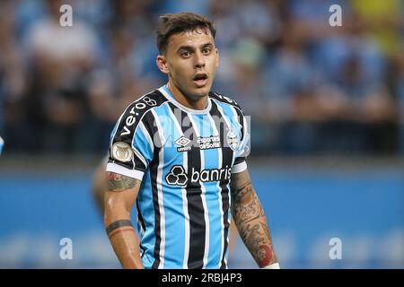 RS – PORTO ALEGRE – 09/07/2023 – BRAZILEIRO A 2023, GREMIO X BOTAFOGO – Carballo-Spieler von Gremio während eines Spiels gegen Botafogo im Stadion Arena do Gremio für die brasilianische Meisterschaft A 2023. Foto: Pedro H. Tesch/AGIF/Sipa USA Stockfoto