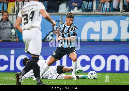 Porto Alegre, Brasilien. 09. Juli 2023. RS – PORTO ALEGRE – 09/07/2023 – BRAZILEIRO A 2023, GREMIO X BOTAFOGO – Ferreira-Spieler von Gremio während eines Spiels gegen Botafogo im Stadion Arena do Gremio für die brasilianische Meisterschaft A 2023. Foto: Maxi Franzoi/AGIF/Sipa USA Kredit: SIPA USA/Alamy Live News Stockfoto