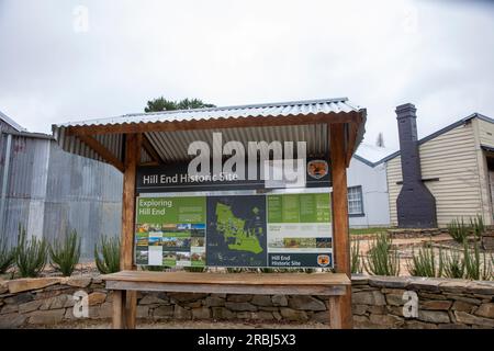 Juli 2023, Hill End historisches Dorf in der Region NSW, berühmt als Goldgräberstadt während des Goldrauschs im 19. Jahrhundert, NSW, Australien Stockfoto