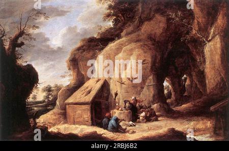 Die Versuchung des Heiligen Antonius 1640; Belgien von David Teniers dem Jüngeren Stockfoto