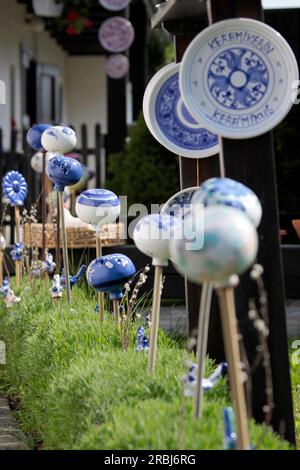 Traditionelle Keramik in Tihany am Balaton-See, Veszprém County, Ungarn Stockfoto