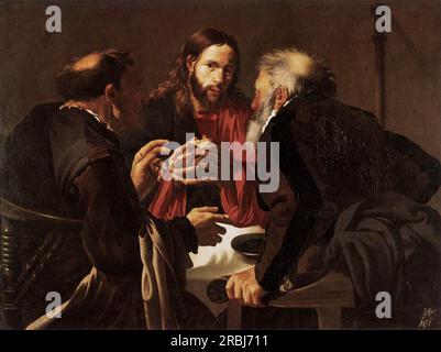 Abendessen im Emmaus 1621 von Hendrick Terbrugghen Stockfoto