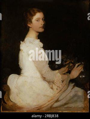 Girl in White (auch bekannt als Margaret Greene) 1888 von Abbott Handerson Thayer Stockfoto