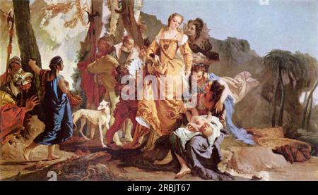 Der Befund von Moses 1730 von Giovanni Battista Tiepolo Stockfoto