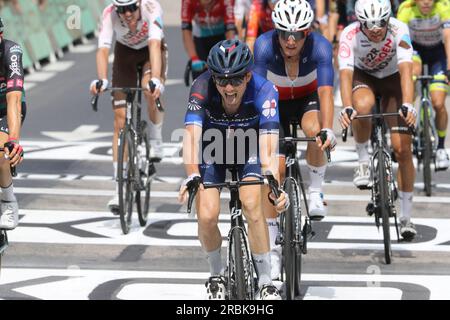 David Gaudu France Groupama FDJ beim Finale in Limoges Stockfoto