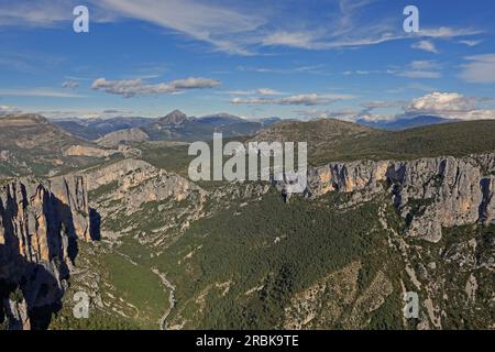 Belvedere de Trescaire haut, Verdon-Schlucht, auch Grand Canyon du Verdon, Alpes-de-Haute-Provence, Provence-Alpes-Côte d'Azur, Provence Stockfoto