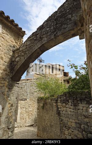 Oppede-le-Vieux, Vaucluse, Provence-Alpes-Cote d'Azur, Frankreich Stockfoto