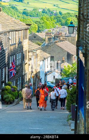 Haworth Village Yorkshire England Stockfoto