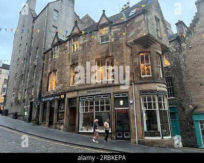 Der Milkman Store in der Cockburn Street in Edinburgh Stockfoto