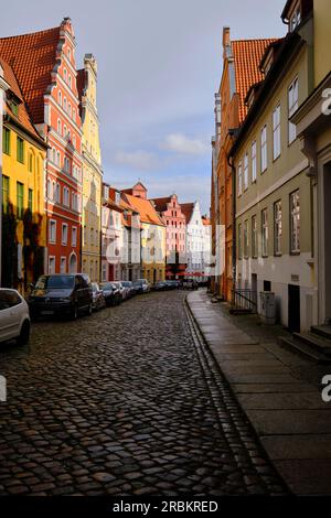 Altstadt des Weltkulturerbes und Hansestadt Stralsund, Mecklenburg-Vorpommern, Deutschland Stockfoto