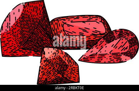 Ein handgezeichneter Vektor mit Goldskizze aus dem Abenteuer Stock Vektor