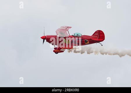 ISTANBUL, TURKIYE - 08. OKTOBER 2022: Private Pitts S-2B Sonderausstellung (5322) auf der Istanbul Airshow im Istanbul Flughafen Atatürk Stockfoto