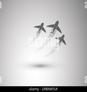 Flugzeugsymbole Stock Vektor